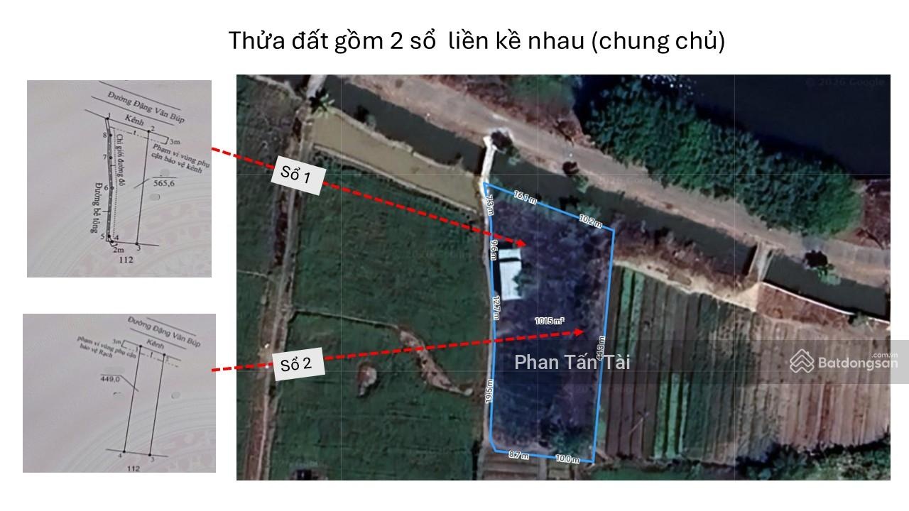 Bán đất mặt tiền Đặng Văn Búp Phước Hậu Cần Giuộc 1014m2 ngang 26m giá 4 tỷ - Ở gần ranh Bình Chánh