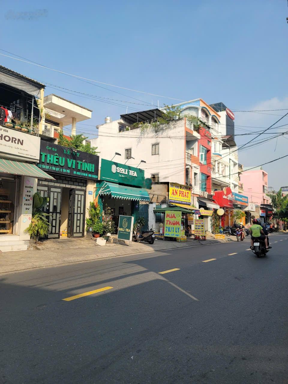 Chỉ 130tr/m2 mặt tiền đường tân quý. tân phú !