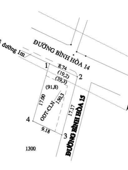 Đất mặt tiền kinh doanh P bình hoà giá cần bán.