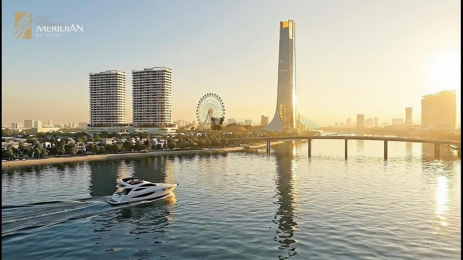 Căn góc 2pn view đà nẵng downtown & pháo hoa the meridian