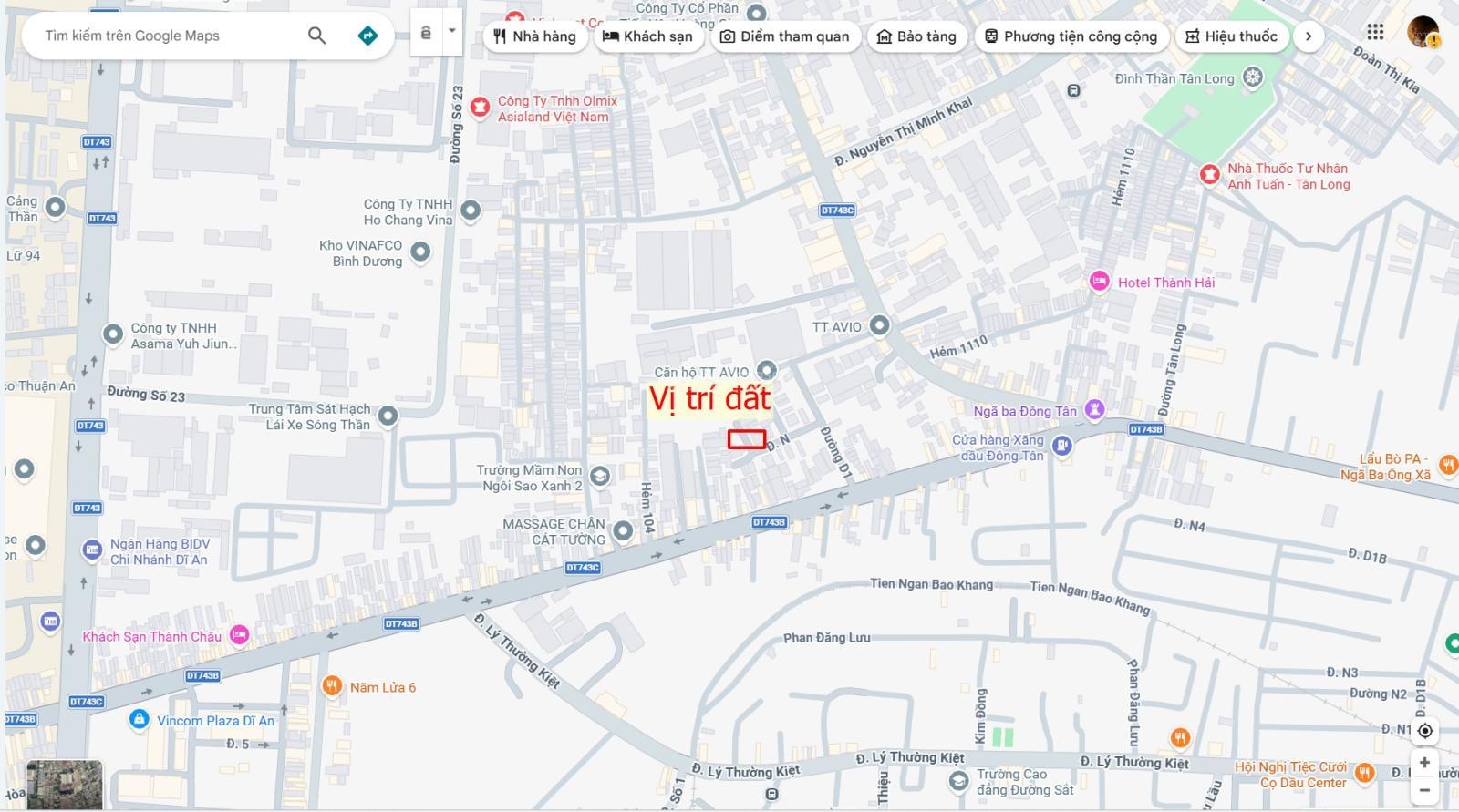 Bán đất 4.5x17m, đường D3 KDC Lê Phong 2 p. Tân Đông Hiệp gần Vincom 550