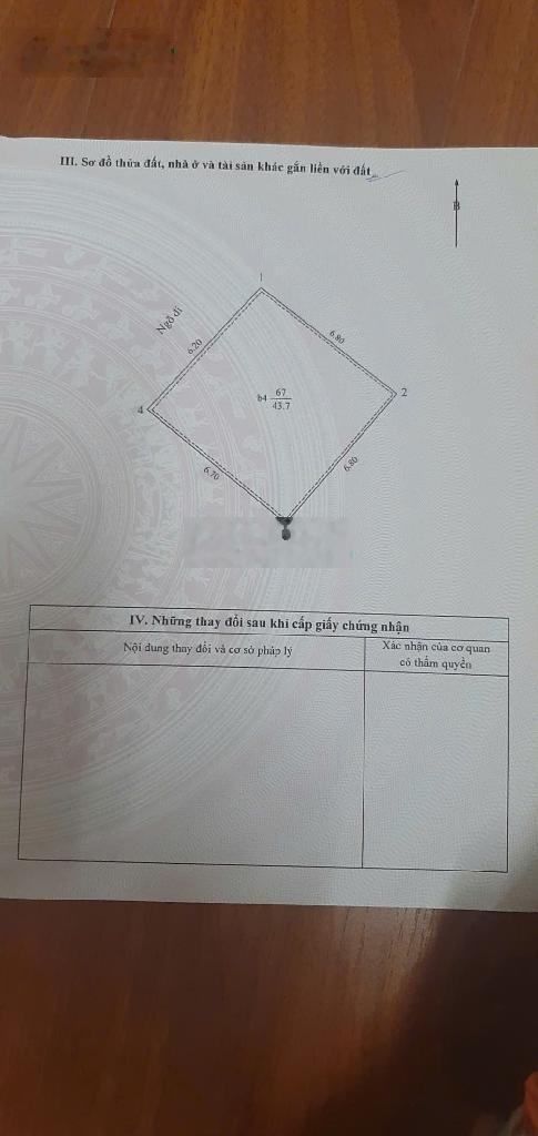 Bán nhà riêng phố Thái Hà - Đống Đa - DT44m * 4 Tầng, ngõ thông, cách ô tô 20m, sổ đẹp - Giá 11,6 t