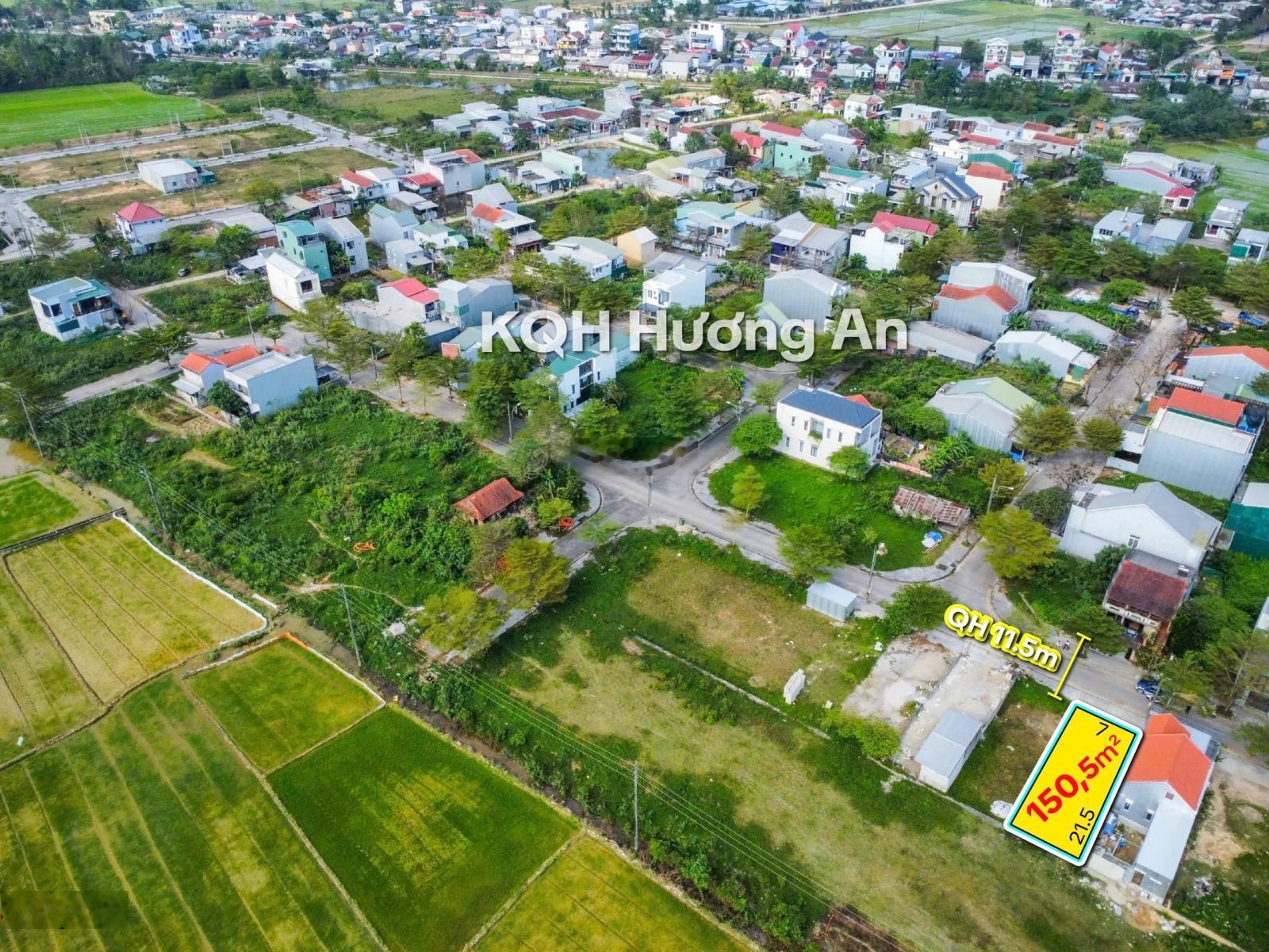 Bán đất khổ 150m2 khu quy hoạch Hương An TP Huế - gần công viên lớn - trục chính