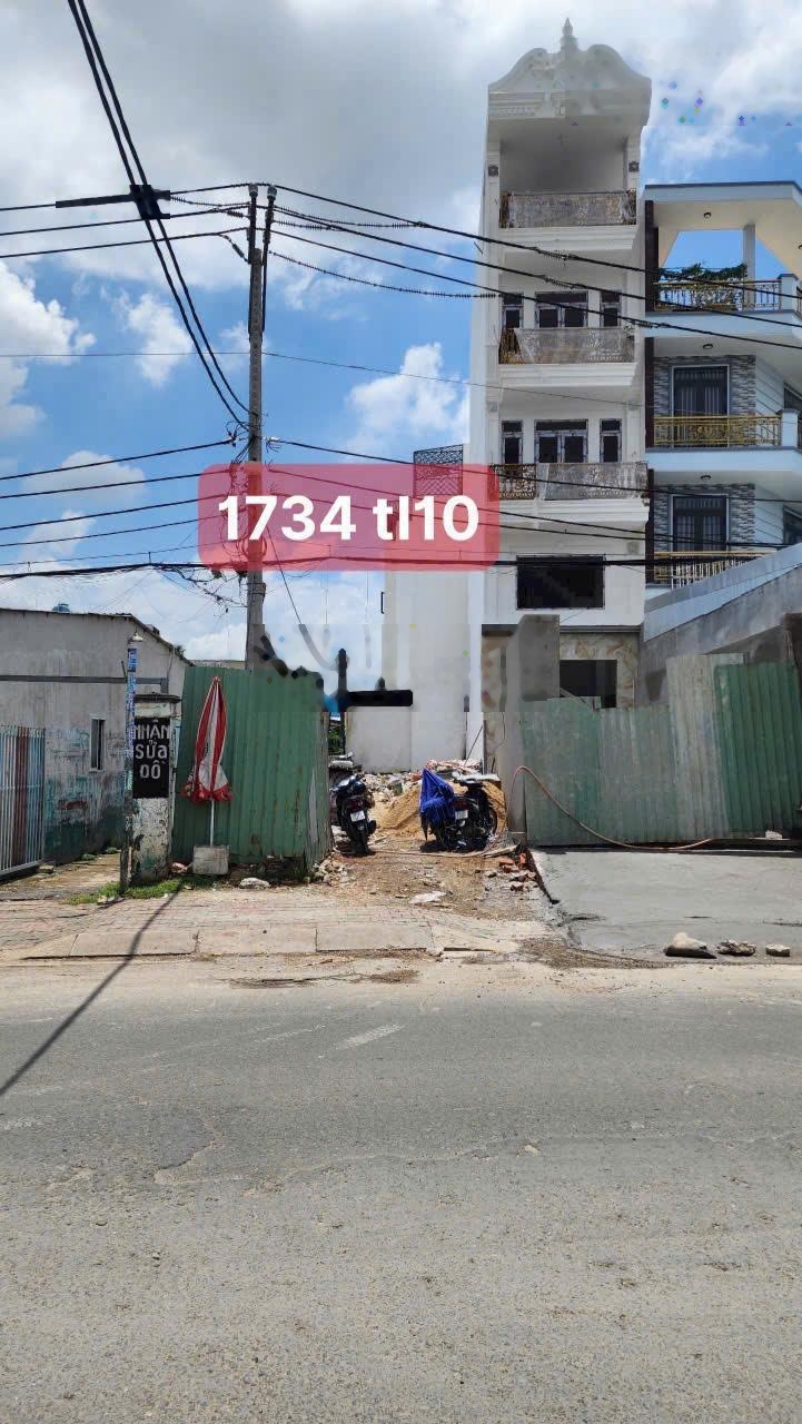 Bán đất mặt tiền số 1734 Tỉnh Lộ 10, P.Tân Tạo, Bình Tân - DT: 4x30m - GPXD: 8 tầng