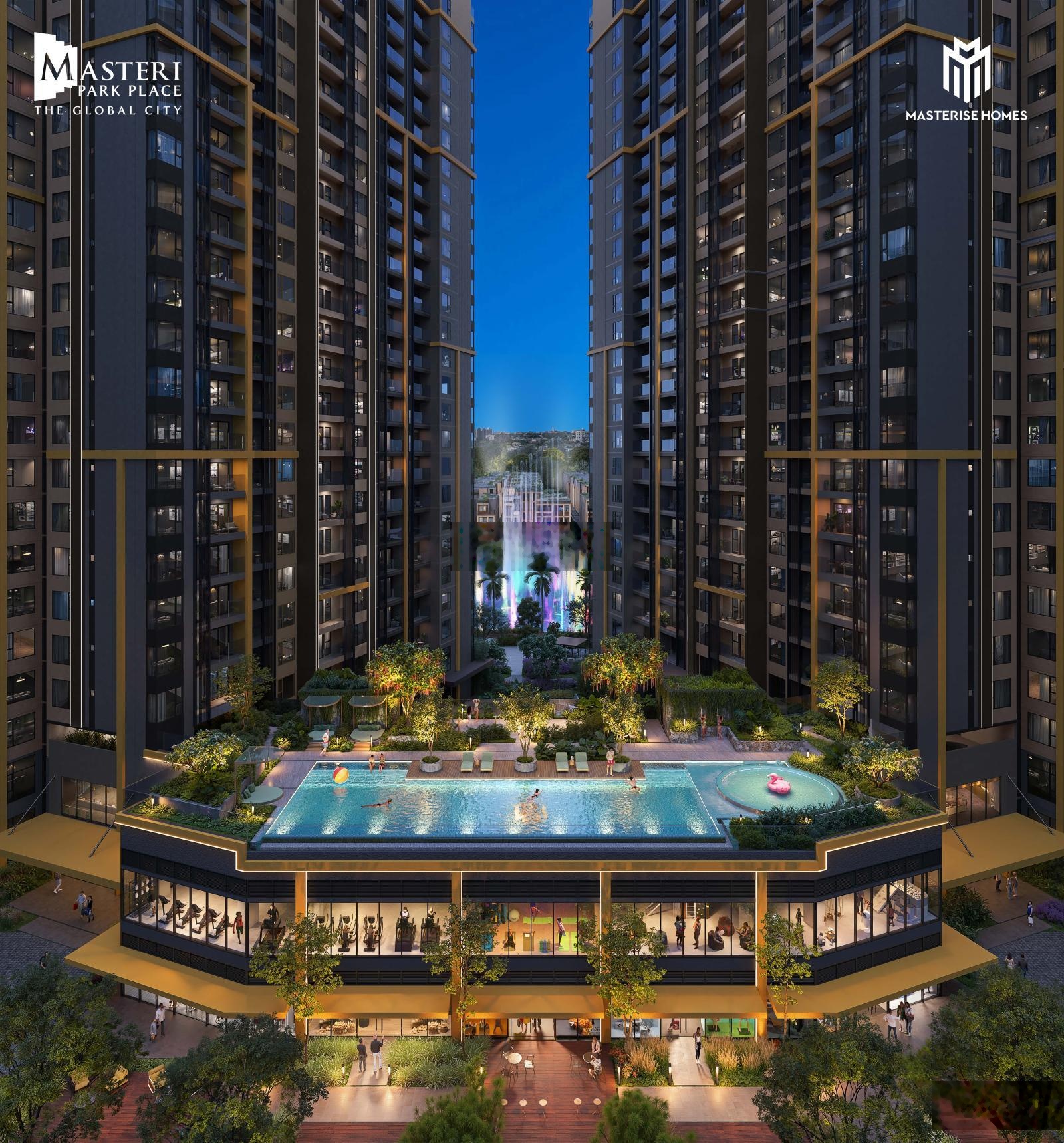 Căn hộ Masteri Park Place (CT5) trái tim The Global City | Giá 8,657 tỷ | view nhạc nước 2km