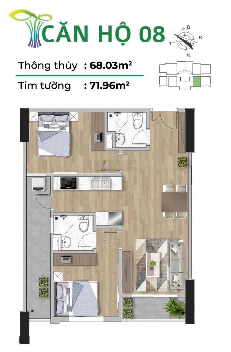 Bán căn hộ Tecco Elite City Thịnh Đán - Giá tốt - Hỗ trợ vay 0% - Thanh toán 20%