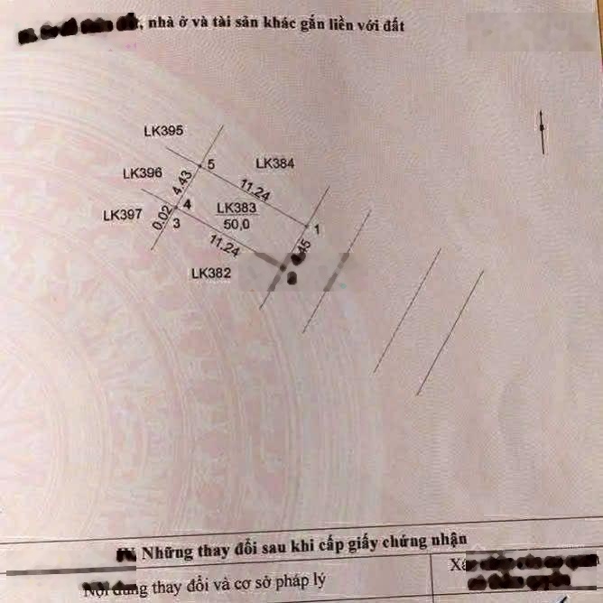 10.88 TỶ, DT 50m2, MT 4.45m, liền kề dịch vụ Lê Trọng Tấn, Dương Nội, Hà Đông