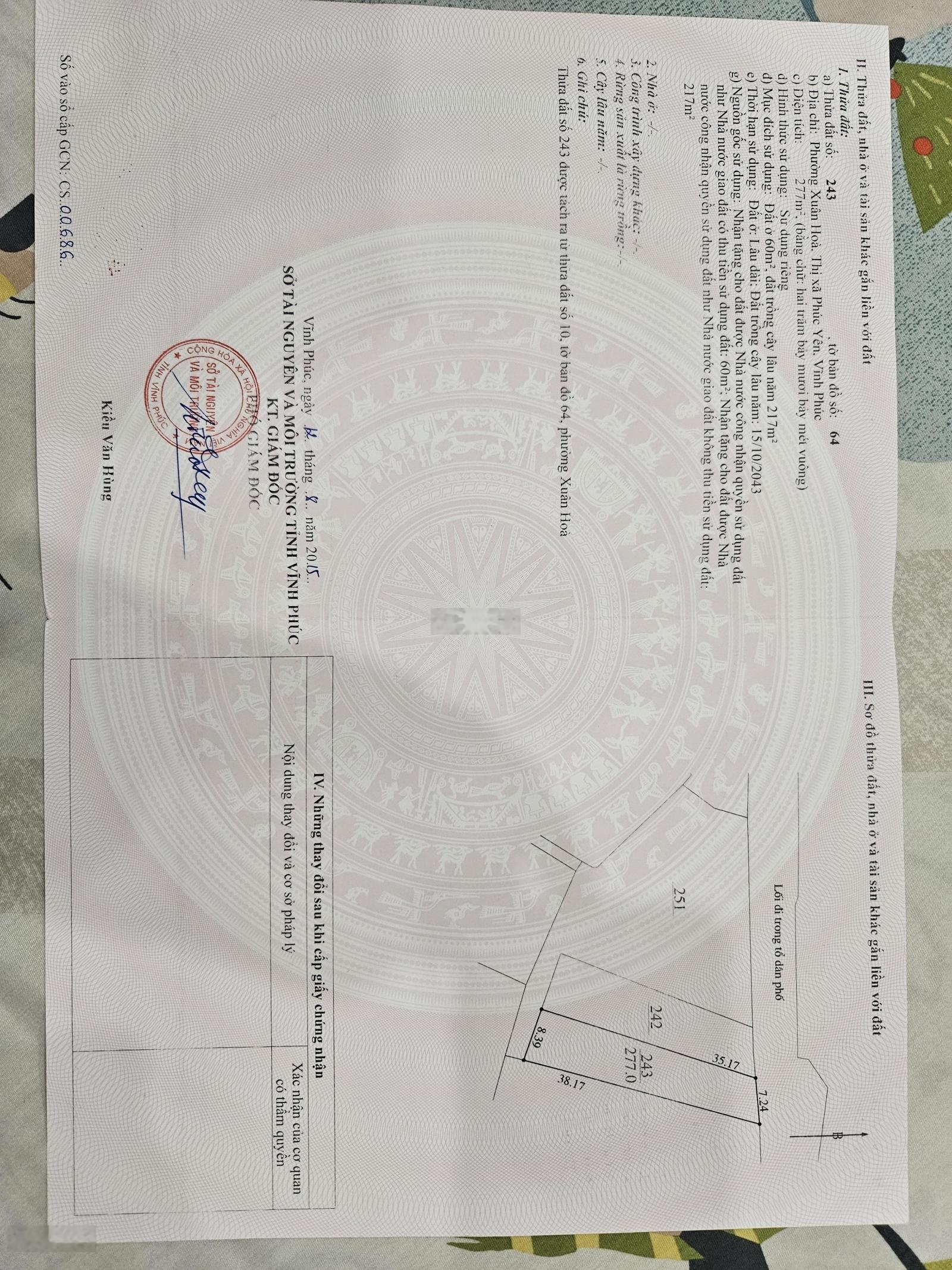 Bán mảnh đất ngõ 16 Nguyễn Văn Linh S277m vuông,