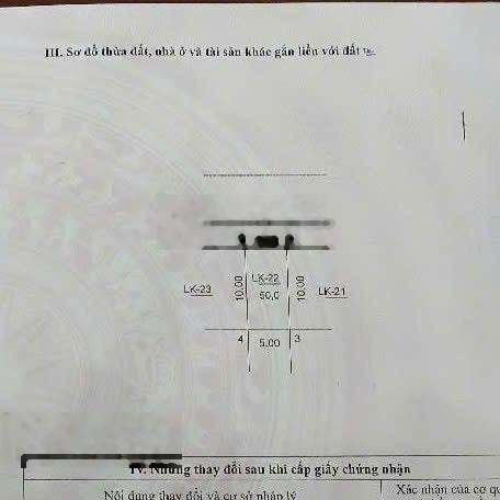 11.5 tỷ, DT 50m2, MT 5m, sổ A4, đất liền kề khu đấu giá Phú Lương, Hà Đông, gần trường Đại học