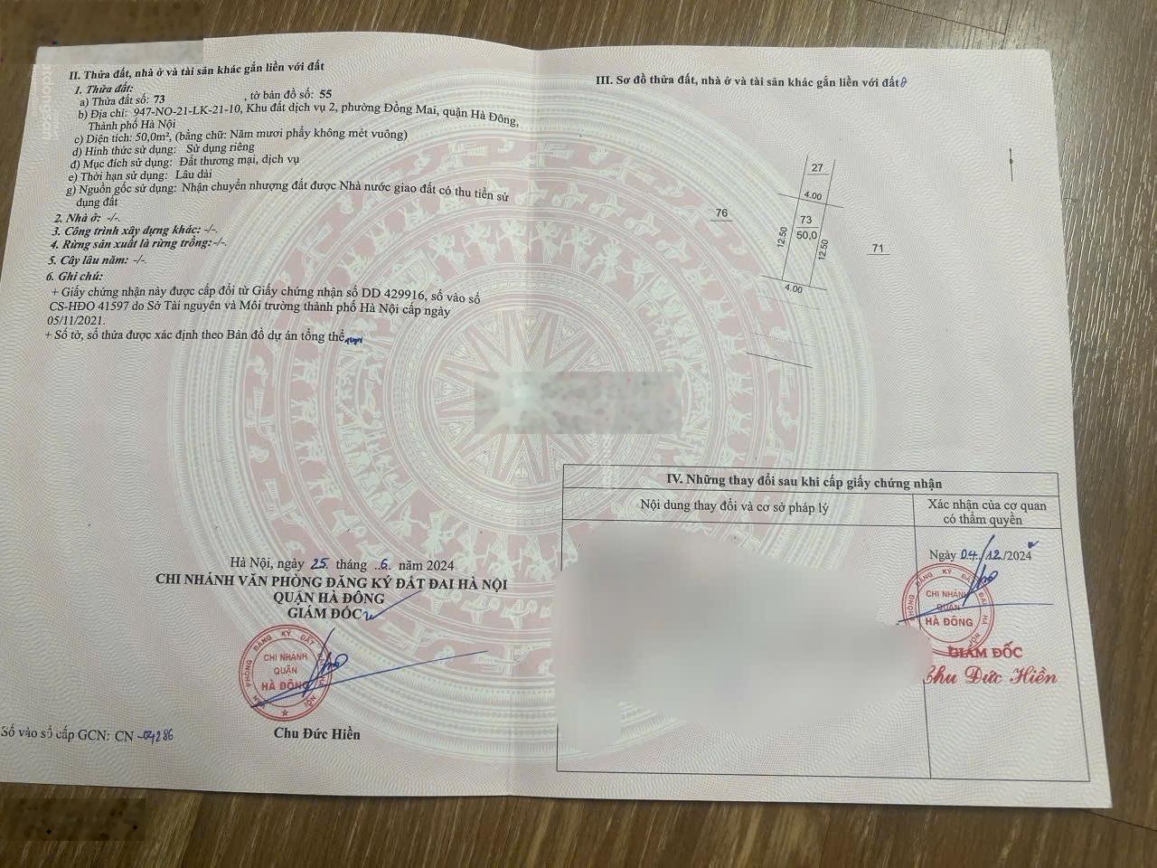 Chị chủ cần bán gấp lô đất LK21 - 10 khu 2 DV Đồng Mai - Yên Nghĩa Hà Đông