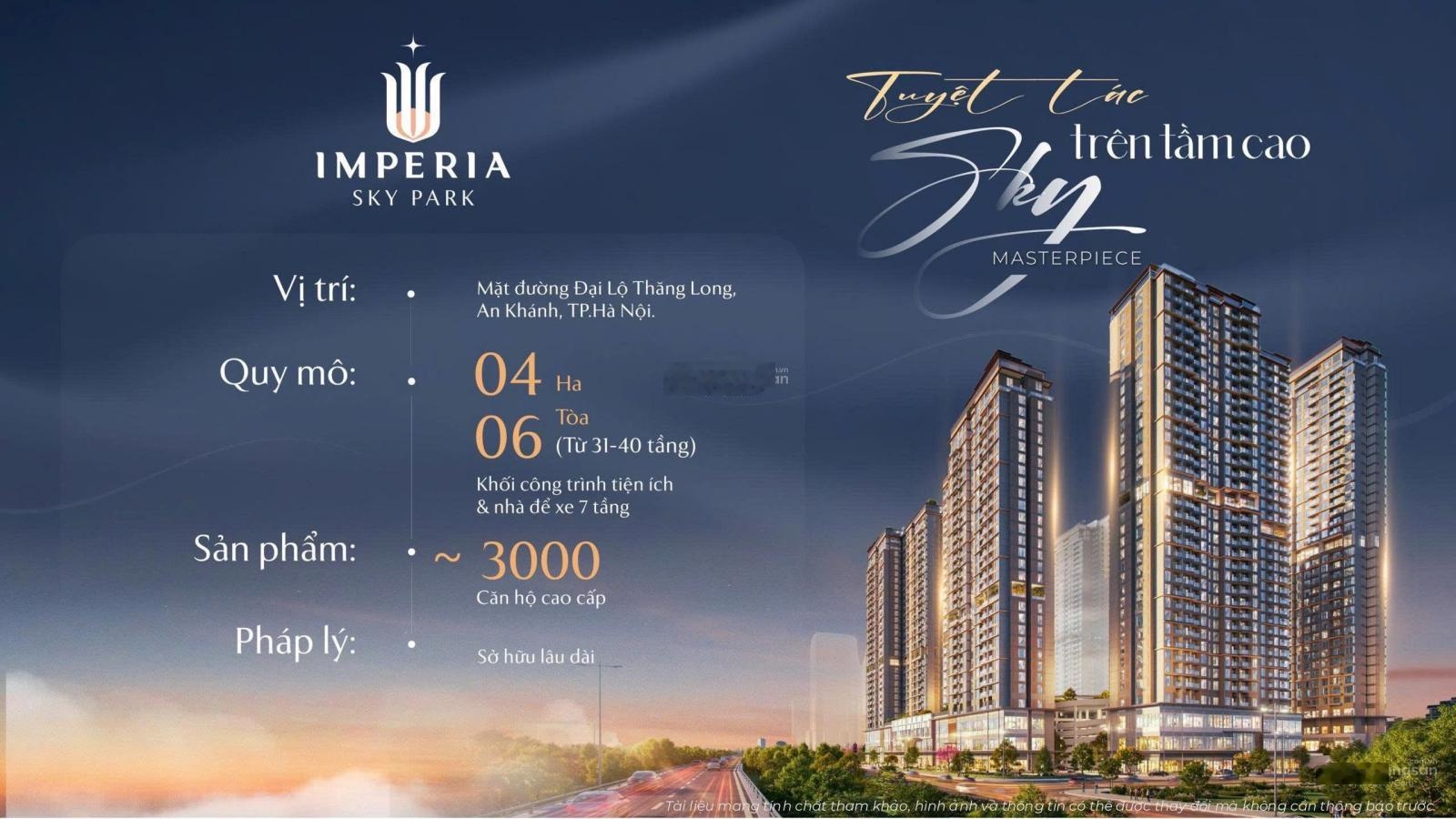 Tất Tần Tật thông tin dự án Imperia Sky Park (MIK An Khánh) sẽ mở bán tháng 3/2026. LH 0945328833