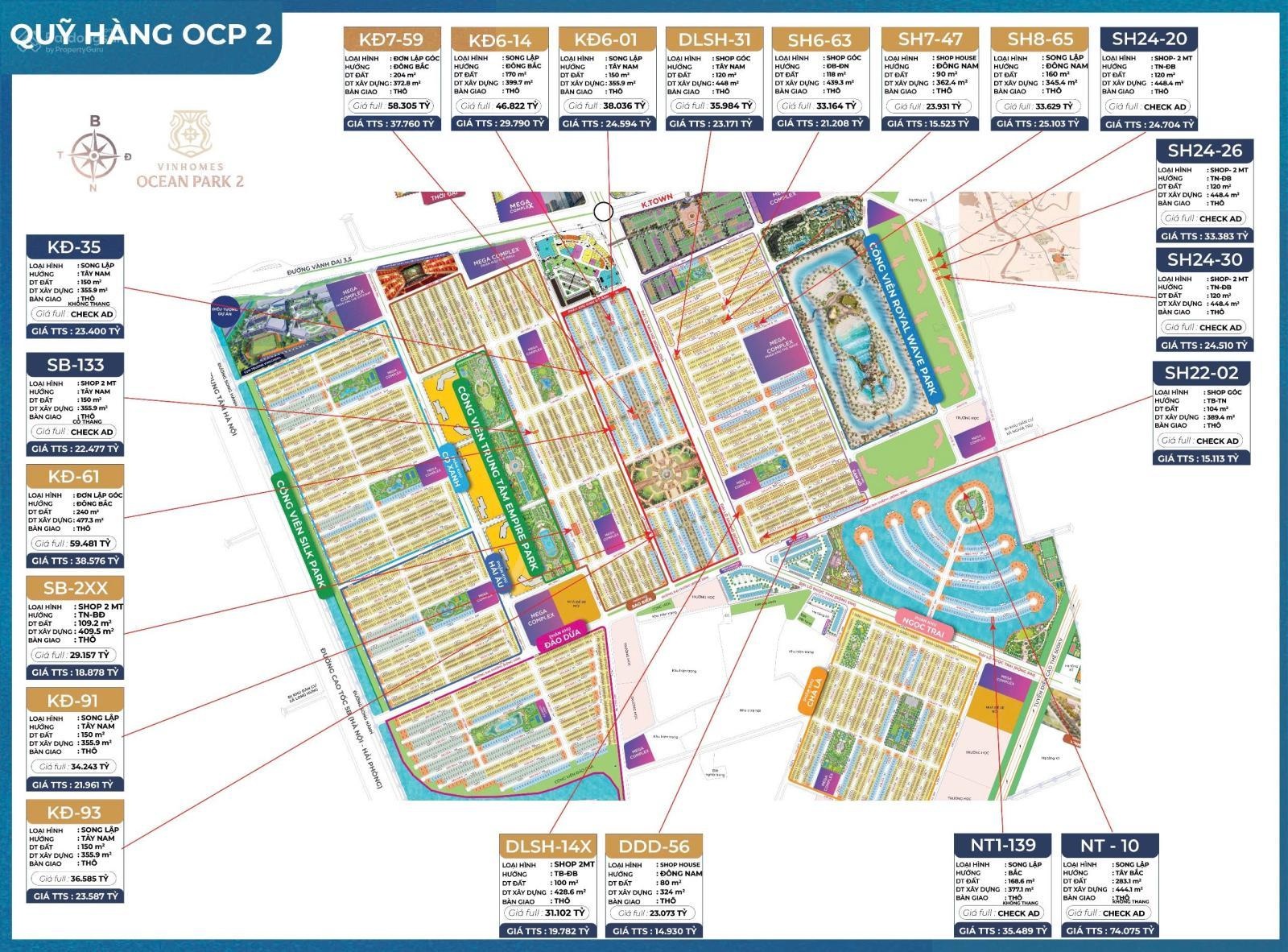 Quỹ độc quyền siêu phẩm vị trí đẹp giá tốt nhất OCP2,3. LH đi xem trực tiếp 24/7