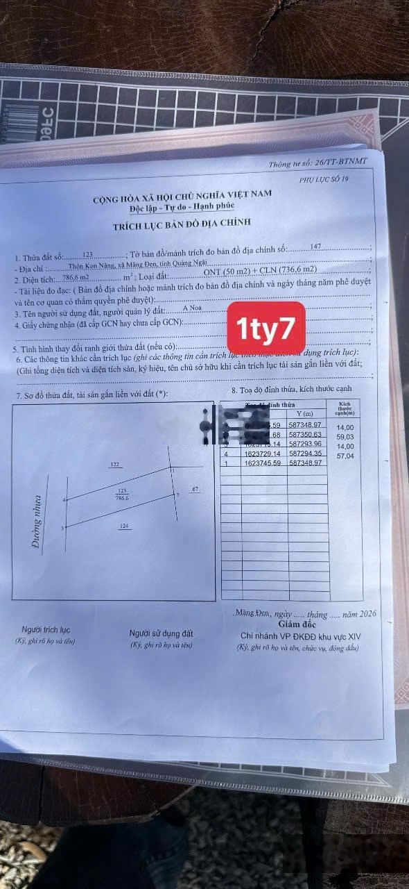 Chưa đến 2 tỷ có ngay có ngay 50m² thổ cư đất Măng Đen, Kon Tum, diện tích thực hơn 800m²