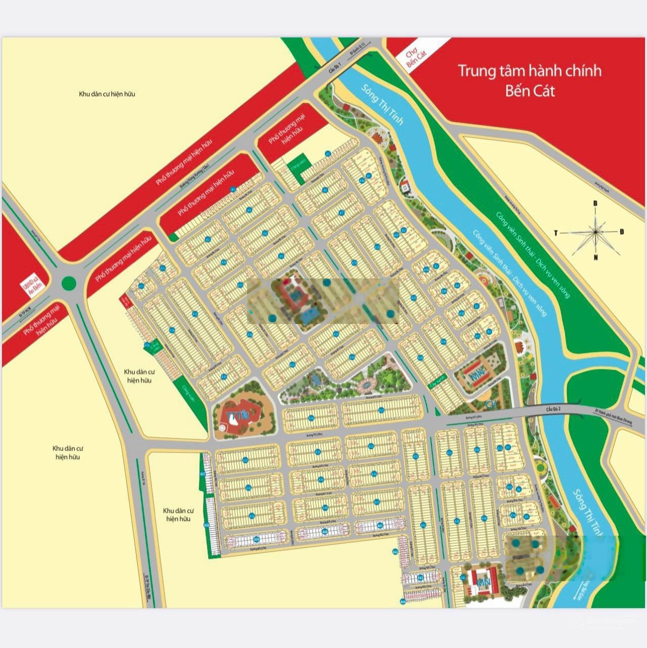 Bán lô A54 Mega city Bến Cát giá hơn 1 tỷ bao phí sang tên