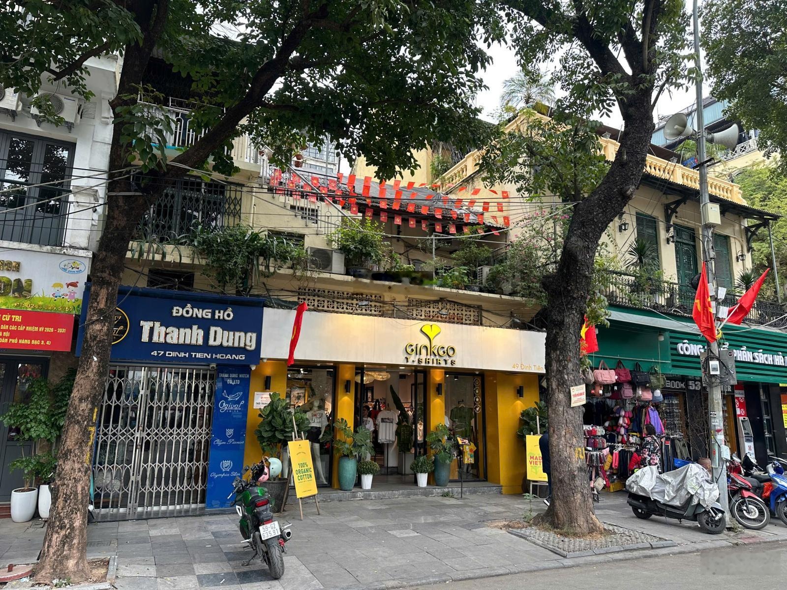 LinhHK cho thuê 12m mặt phố Đinh Tiên Hoàng, 250m, 2 tầng