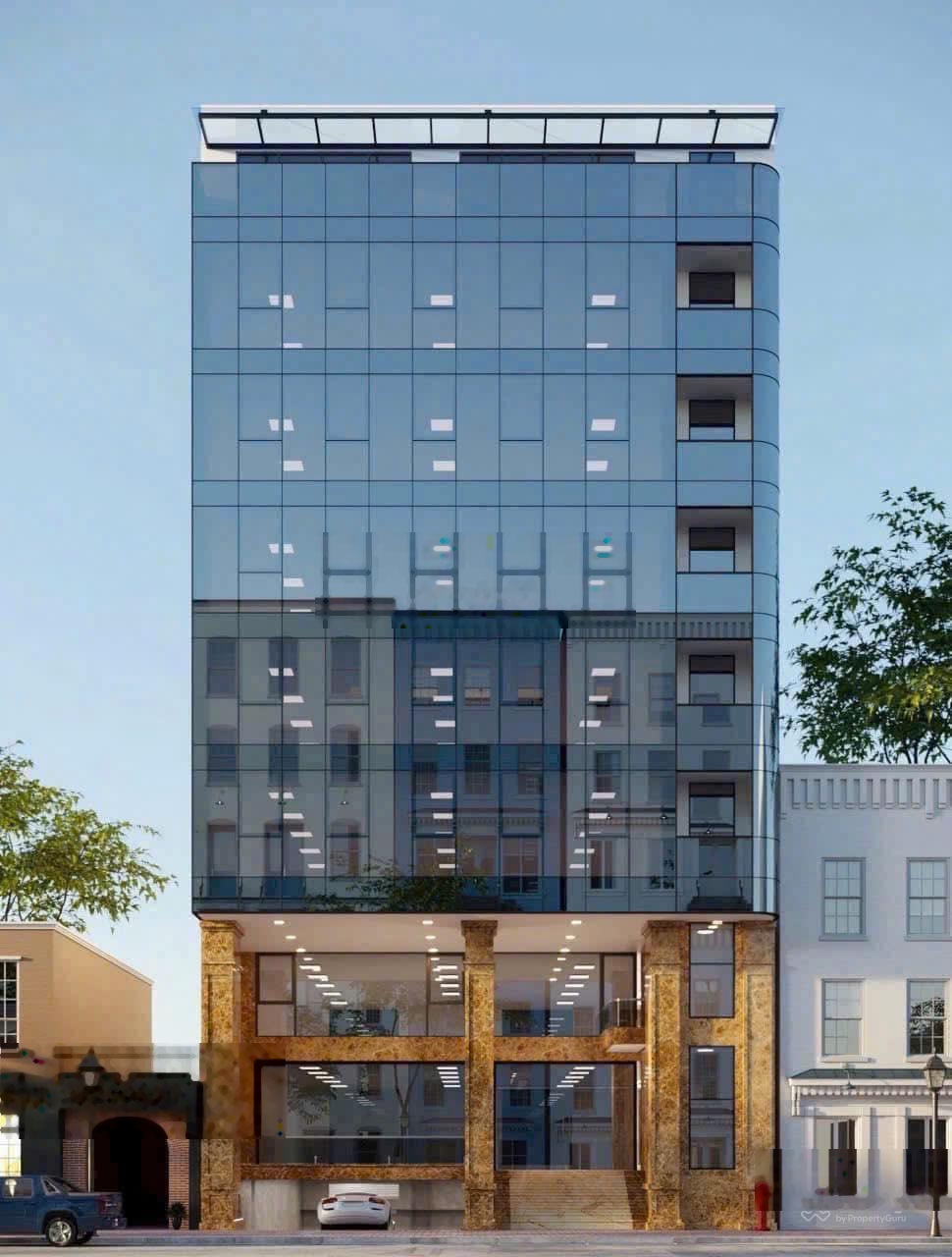 Cho thuê tòa Building Dịch Vọng Hậu- Cầu Giấy: DT 140m²* 8 tầng, thông sàn, PCCC chuẩn. Giá 110tr