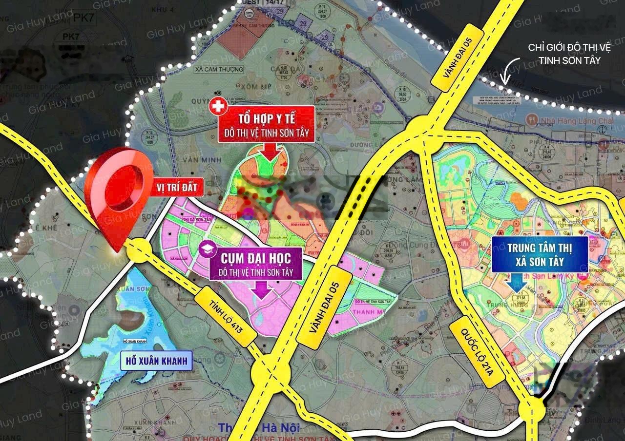 Bán đất tại Tỉnh lộ 413, 1,8 tỷ, 100m2, phường Tùng Thiện, Sơn Tây, Hà Nội 0977514027