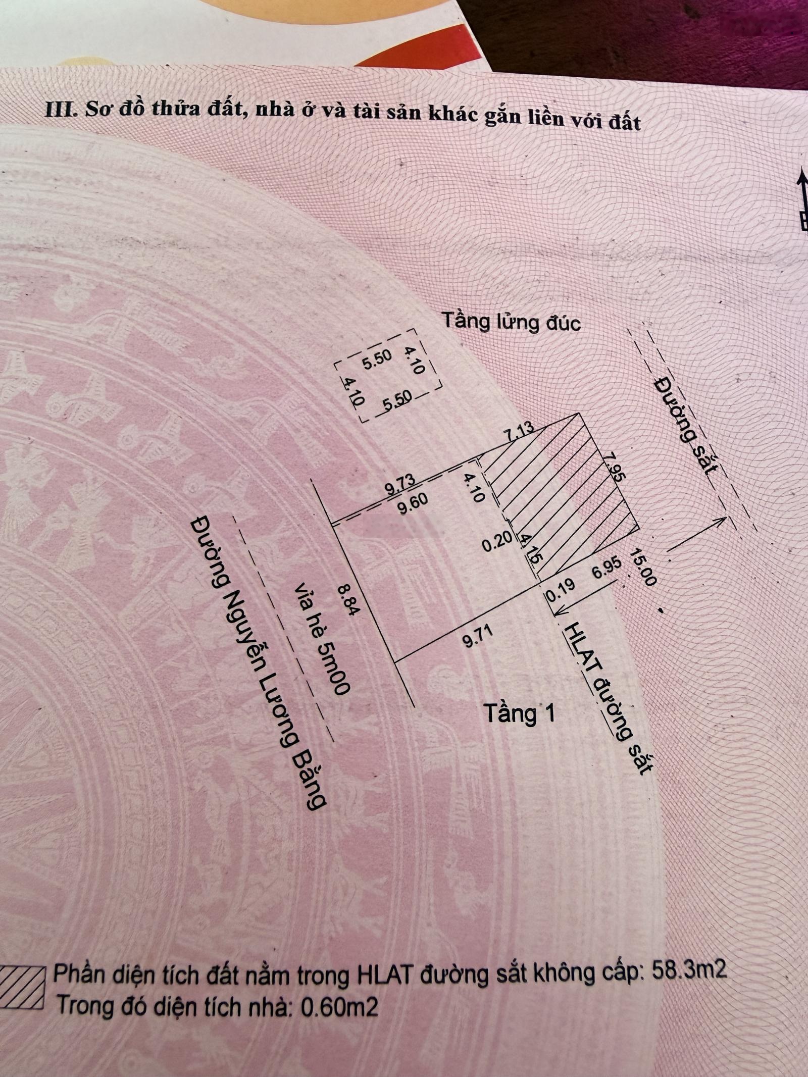 Nhà mặt tiền Nguyễn Lương Bằng , mặt tiền rộng 9m