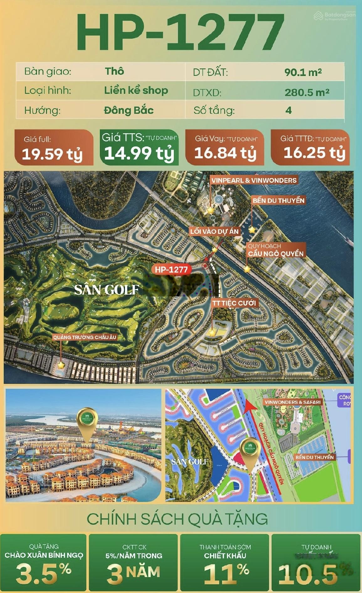 Đôi căn shophouse hot hit tại tuyến đường đẹp nhất Đảo tỷ phú Vũ Yên