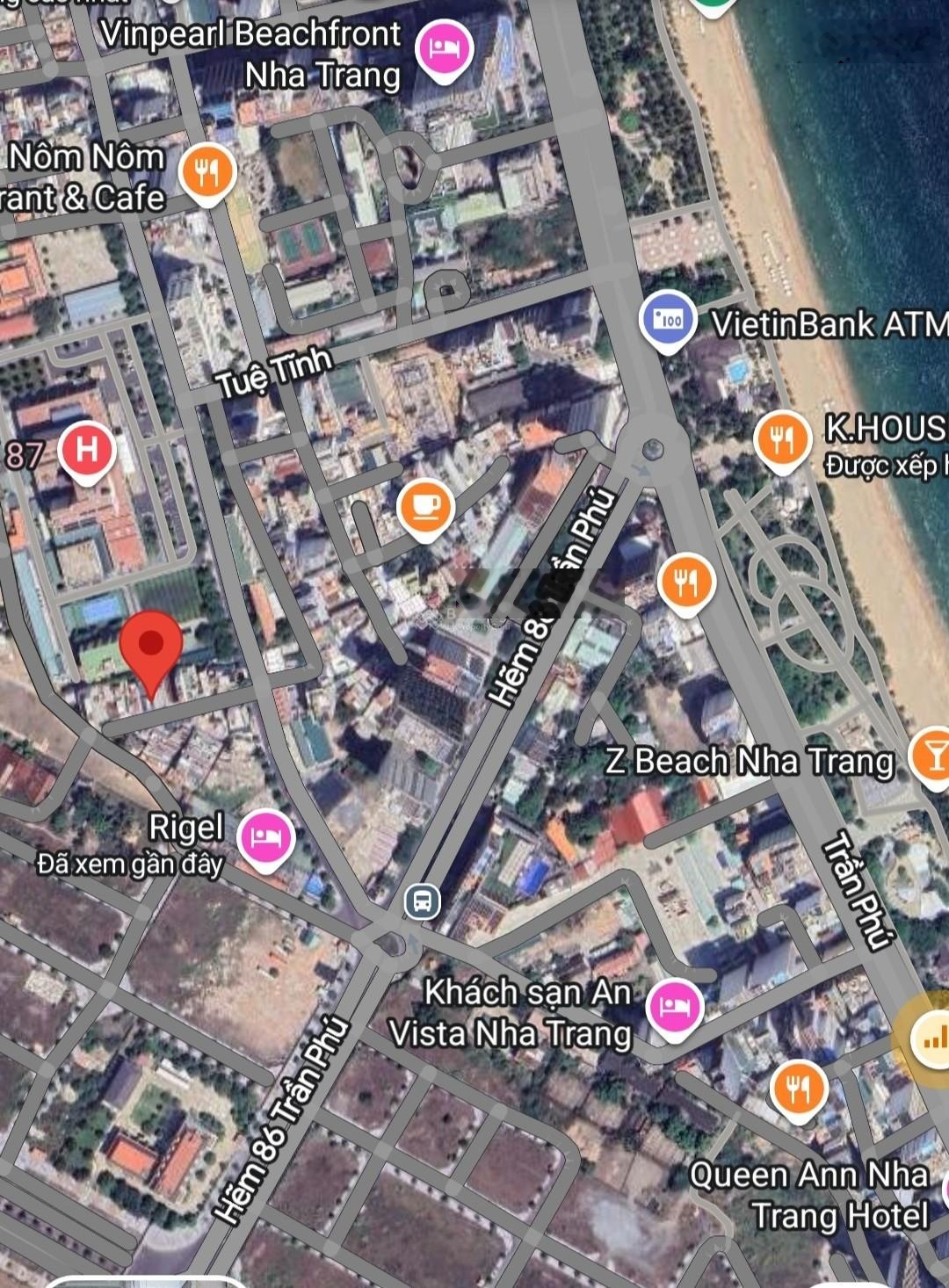 Bán nhà 2 mặt tiền hẻm Tuệ Tĩnh, Nha Trang (nhà cũ, chỉ tính đất). Vị trí đẹp cách biển chỉ 300 mét