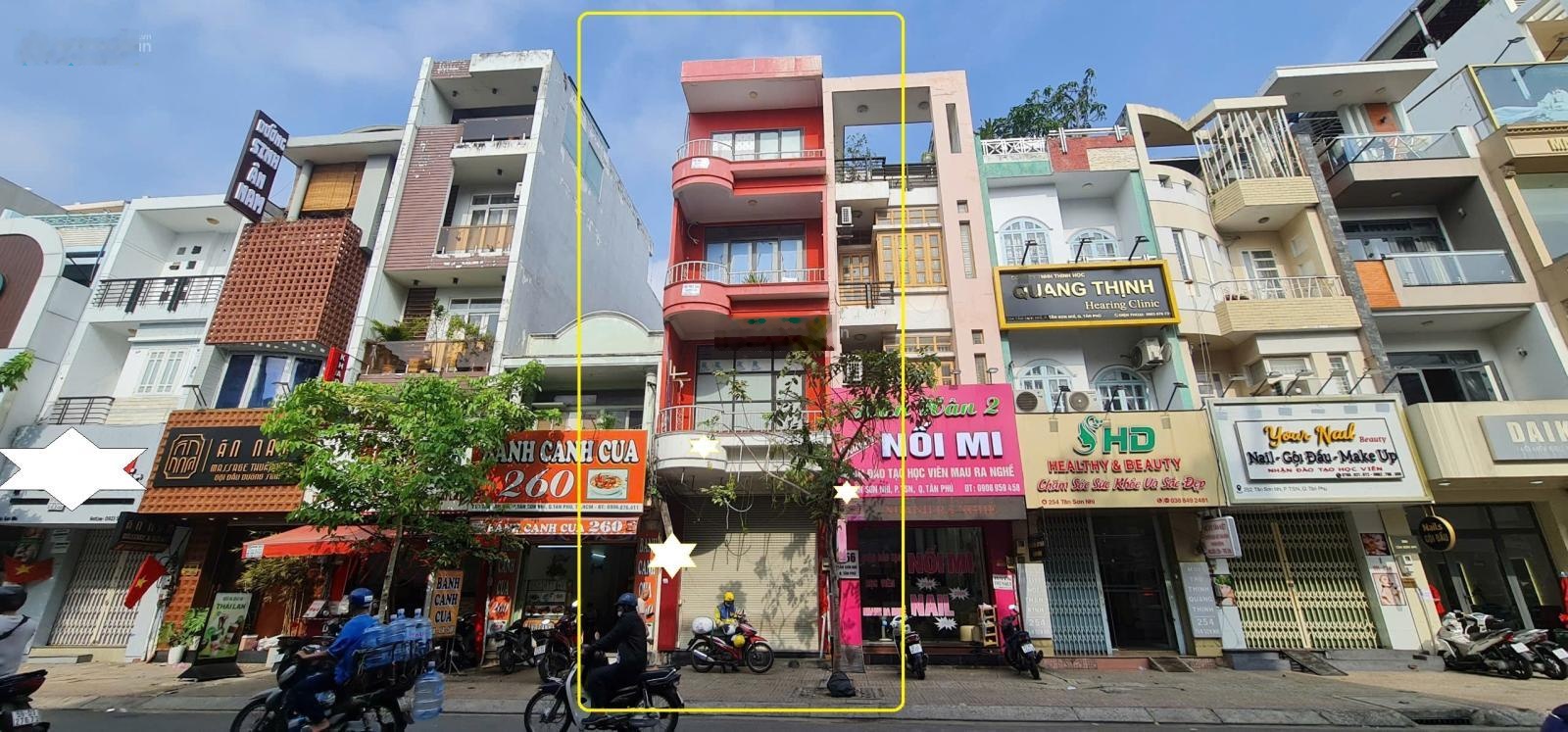 Cho thuê nhà mặt tiền Tân Sơn Nhì 72m², 3 lầu - 27 triệu/th