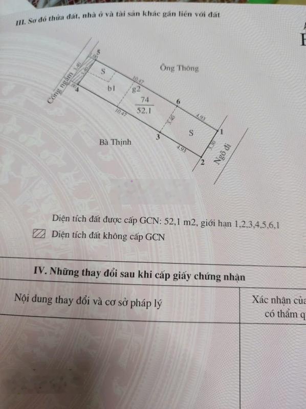 Bán đất tặng nhà C4 - Thái Thịnh, Đống Đa - DT60m - Mt3.4 - D17m - Phân lô 2 mặt thoáng - G15,5 tỷ.