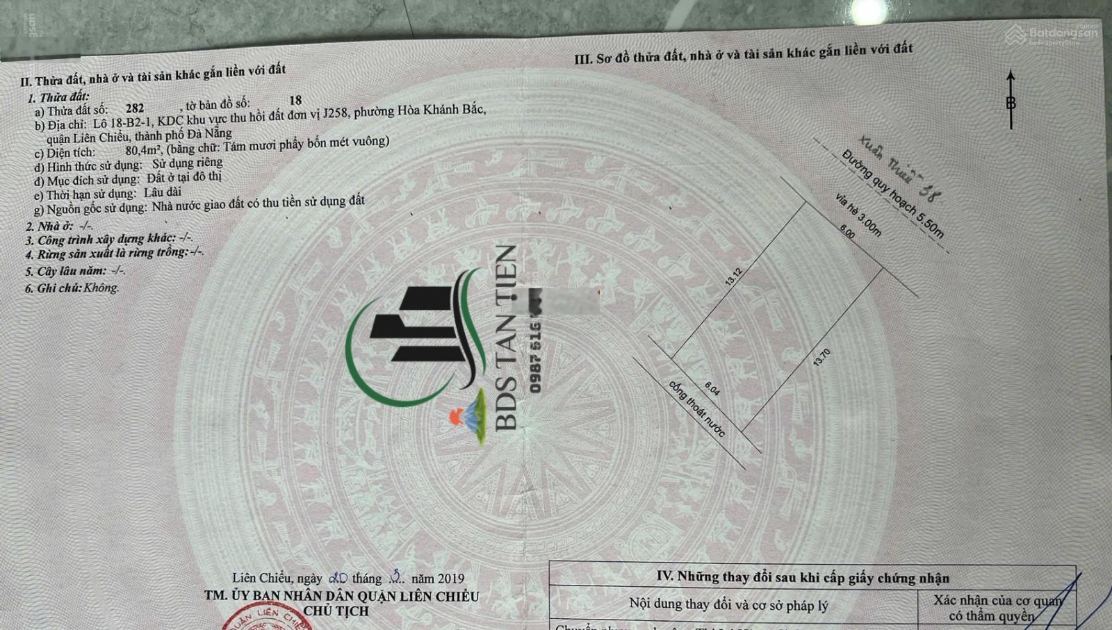 Nắm chủ độc quyền bán lô đất Xuân Thiều 38 khu J258 ngay Mikazuki Resort