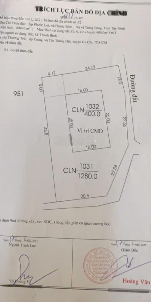 Bán đất Gia Bình, 3,5 tỷ, 1626m2, view đẹp, pháp lý đầy đủ