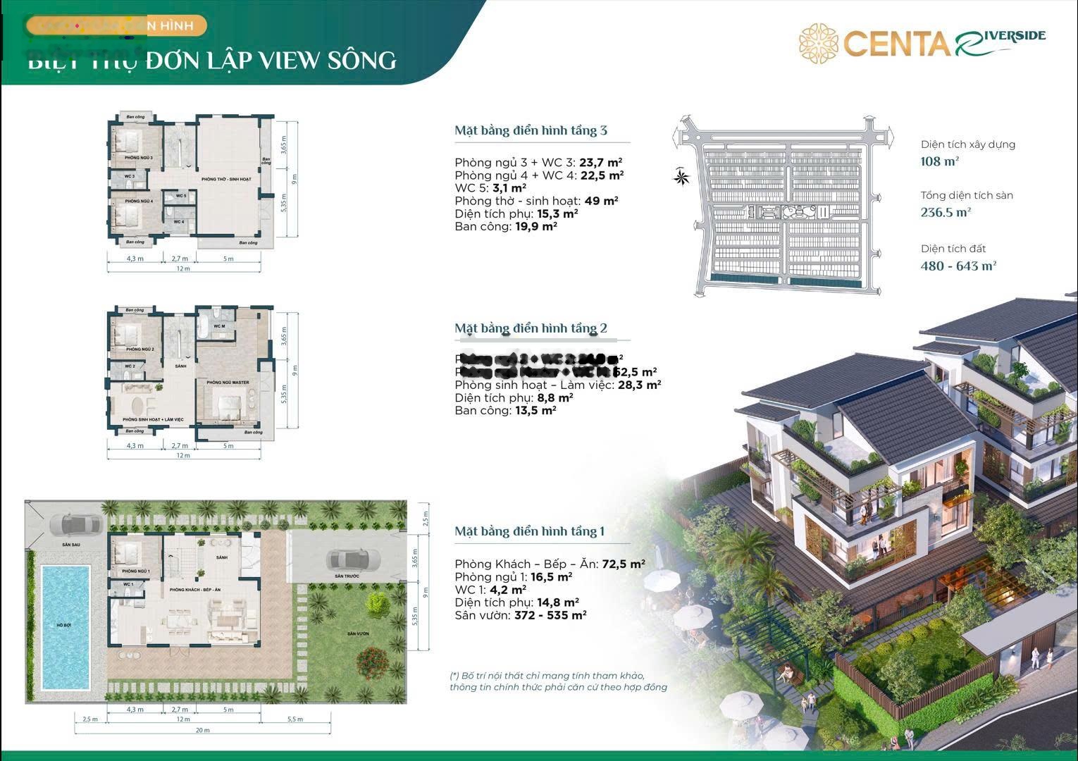 CĐT mở bán dòng Biệt Thự độc bản DT 480m2 view sông, chính sách ưu đãi chưa từng có trong T2/2026