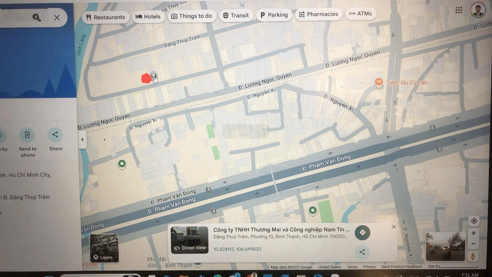 Cho thuê tòa nhà mới xây mặt đường song hành Lương Ngọc Quyến