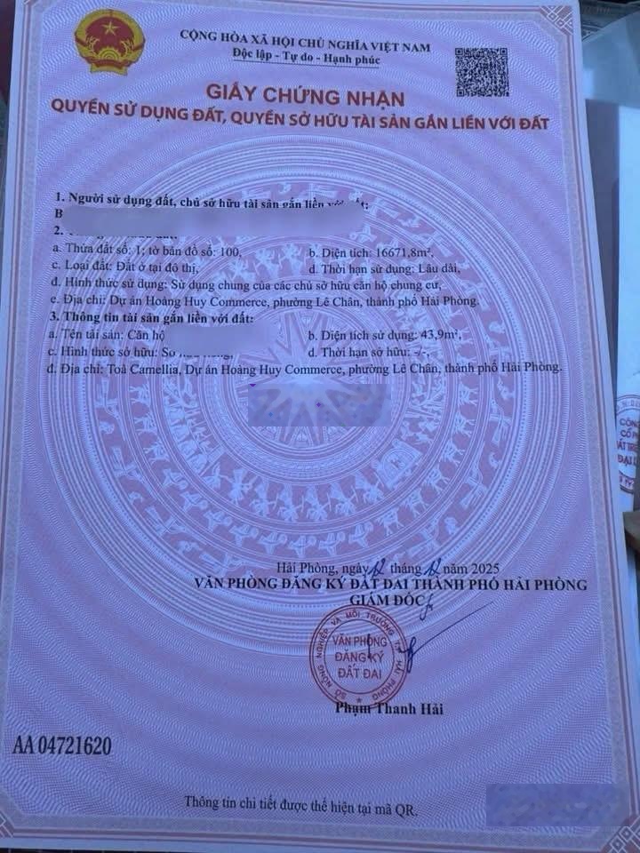 Bán căn 1,5 ngủ- dt 49,5m2- HH Rose View ngắm pháo hoa Vũ Yên ,ck 7% & tặng 15 chỉ vàng