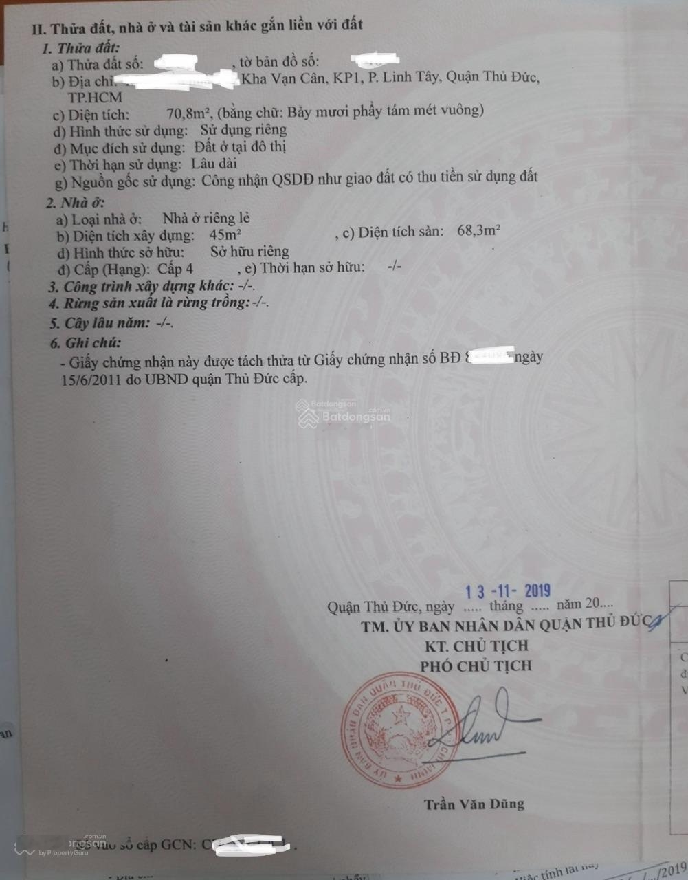 HXH Kha Vạn Cân - DT 71m2 - chỉ 5 tỷ 2 nhà 2 lầu cũ - ngang 8m - sát mặt tiền