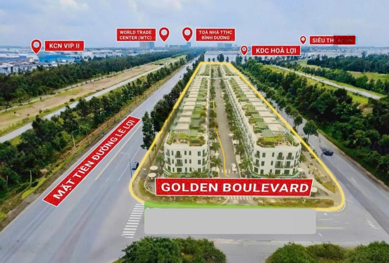 Bàn nhà phố 1 trệt 2 lầu trung tâm TP mới Bình Dương, diện tích 5x24, giá 4 tỷ 360tr