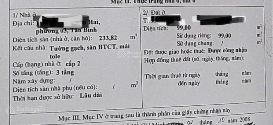 24/7: Hot bán HXH 6m Phạm Văn Hai, Tân Bình, (4,5 x21, NH 5m3) 16 tỷ, 100m2 168tr/m2