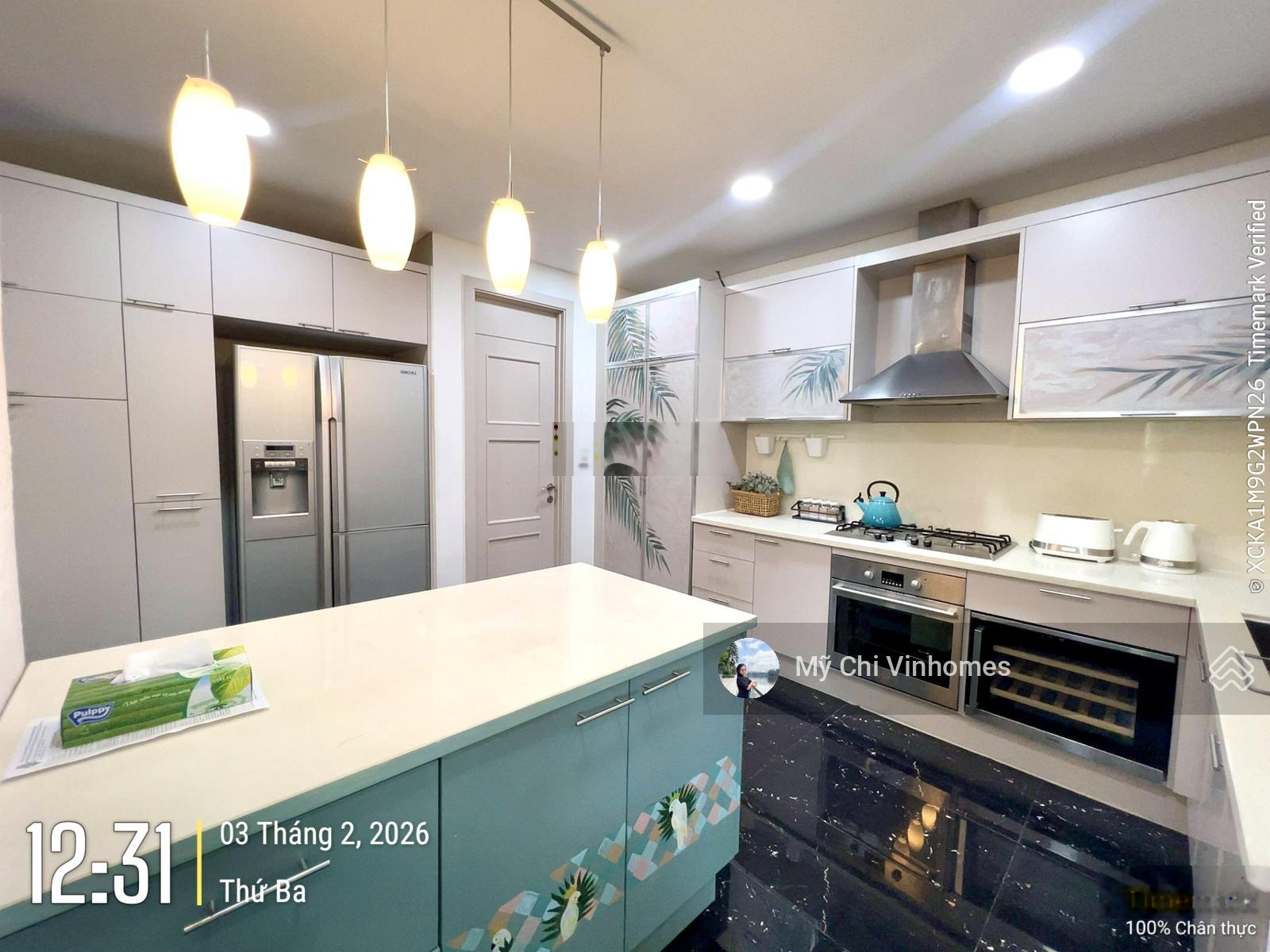 3PN The Manor, 160m2, 2 ban công full NT, 47,9 triệu/tháng bao phí