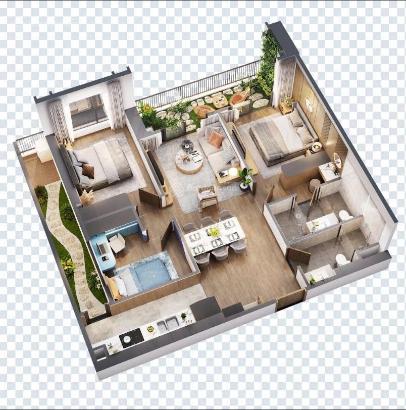 Chính chủ bán gấp căn 3PN2VS DT: 100m2 giá 6.8 tỷ bao phí CC The Wisteria LH: 0941915386