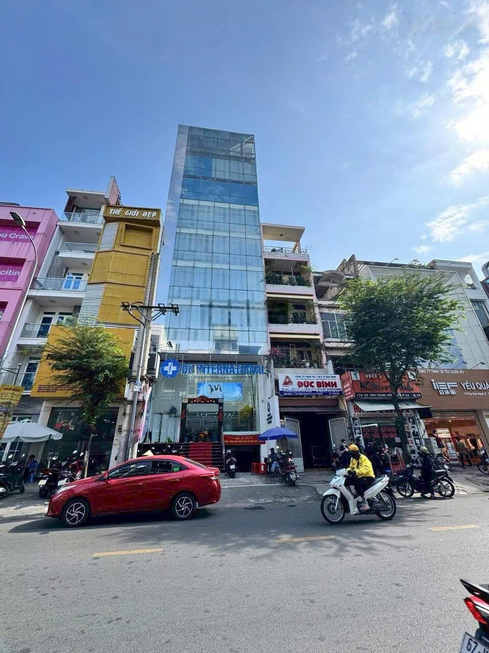 Vip! tòa nhà siêu khan hiếm mặt tiền Sư Vạn Hạnh 8x18m, hầm 10 tầng ~1200m2 giá 150 tỷ thương lượng