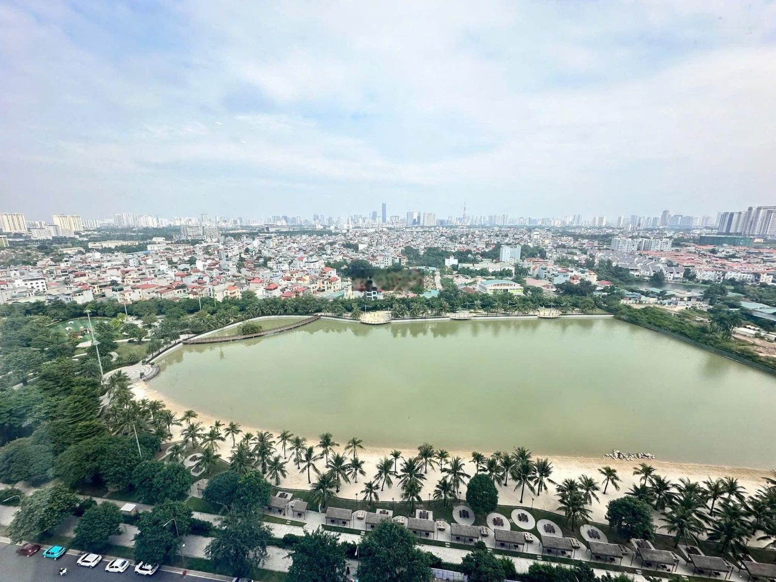 Cho thuê căn 2 ngủ view hồ toà A Masteri West Heights full đồ đẹp thoáng giá 16 triệu