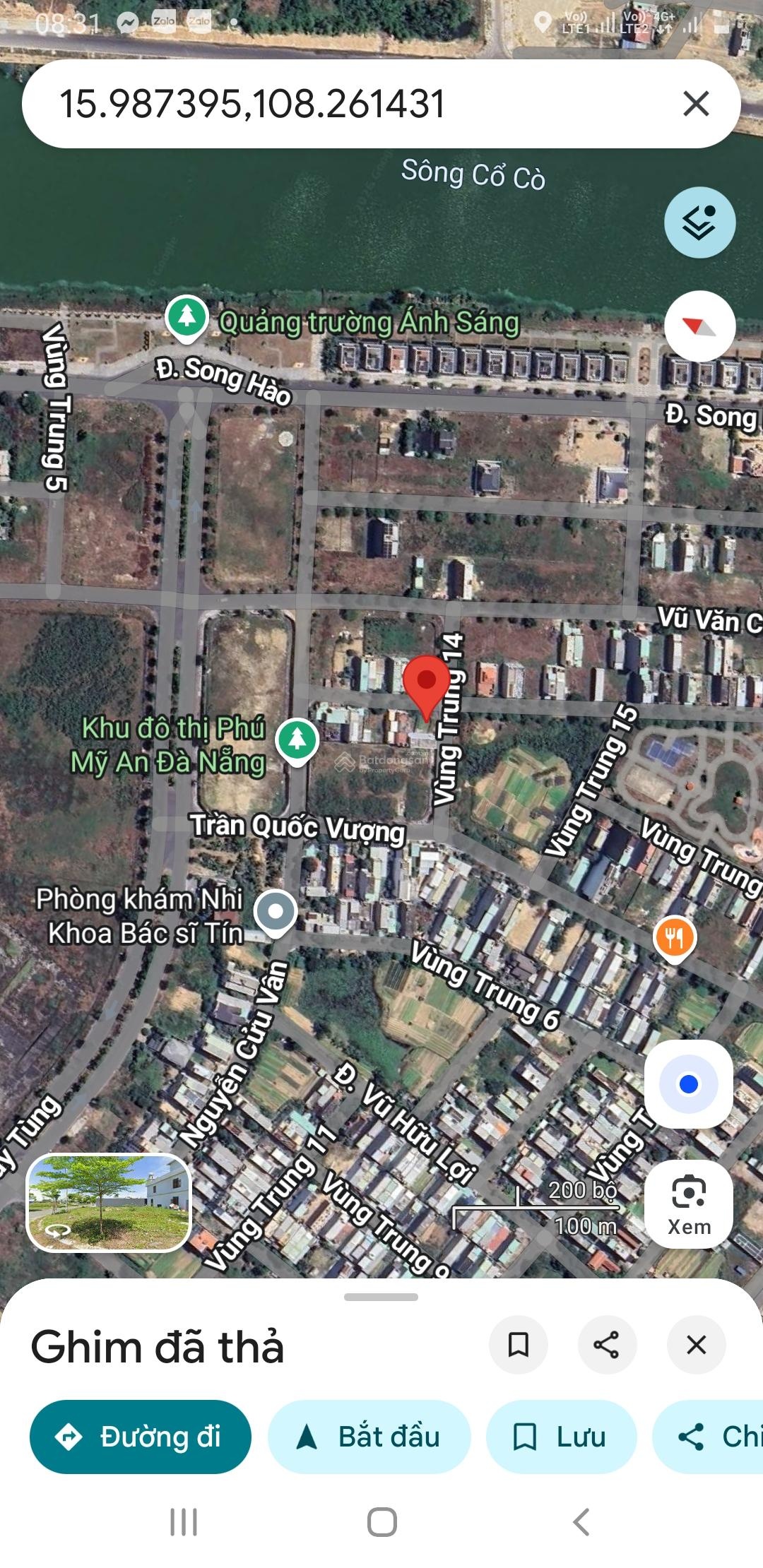 Đất lô Gốc 2 mặt tiền Phú Mỹ An , Diện tích 124m Giá 8.8 tỷ