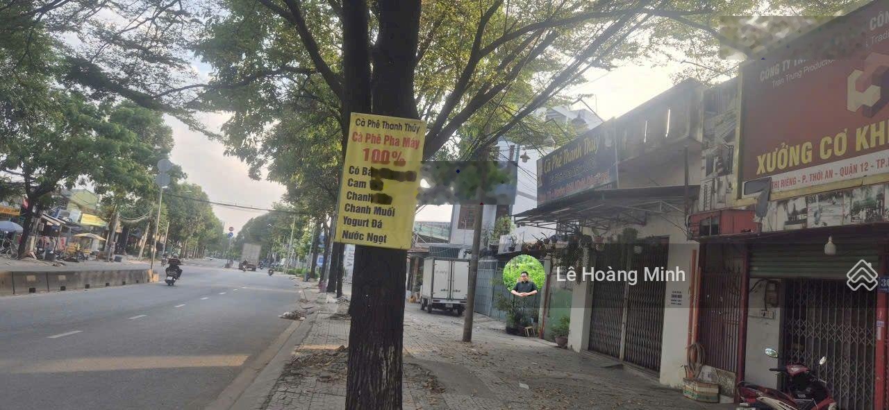 Bán Nhà Ngang 8,4m Mặt Tiền Đường Lê Thị Riêng. Đối diện Kho Bạc Thới An