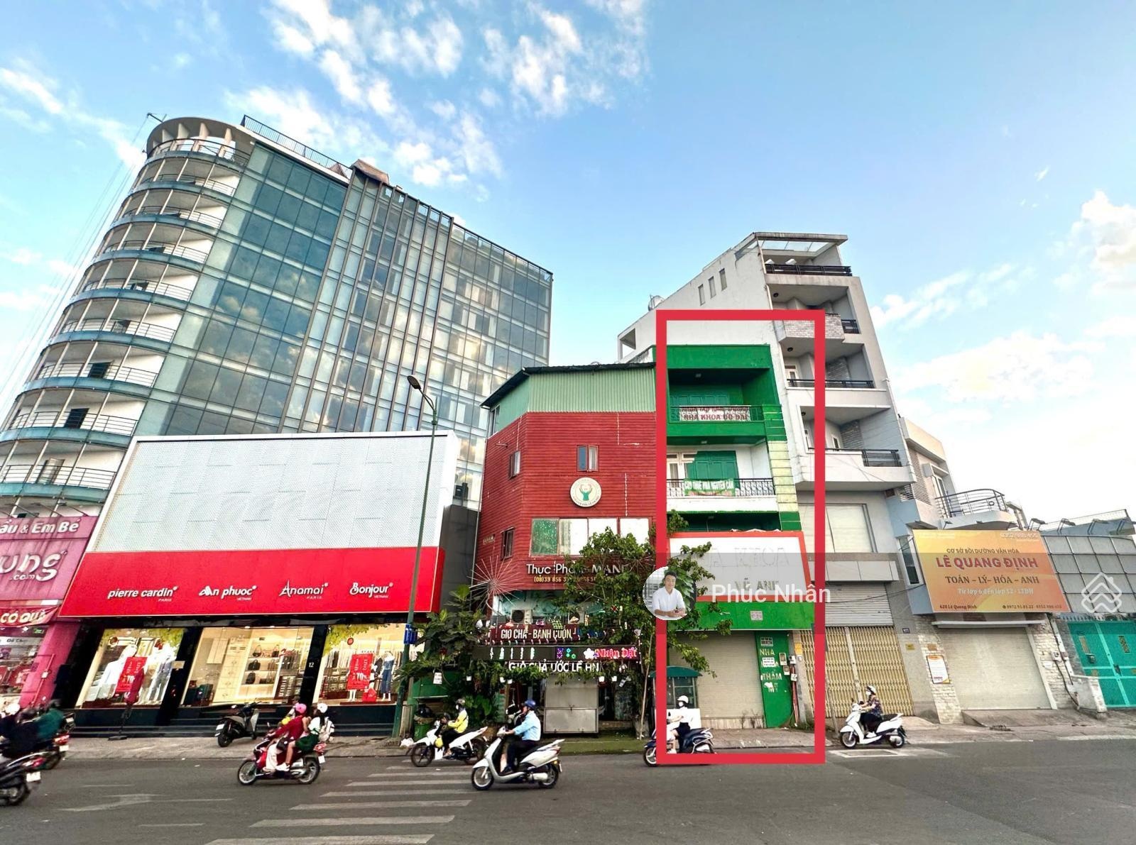 Giảm 30% bán trước tết: Nhà 4 tầng đẹp ngang 5.14m MT Lê Quang Định LG 60m ngay vòng xoay 8.8 tỷ