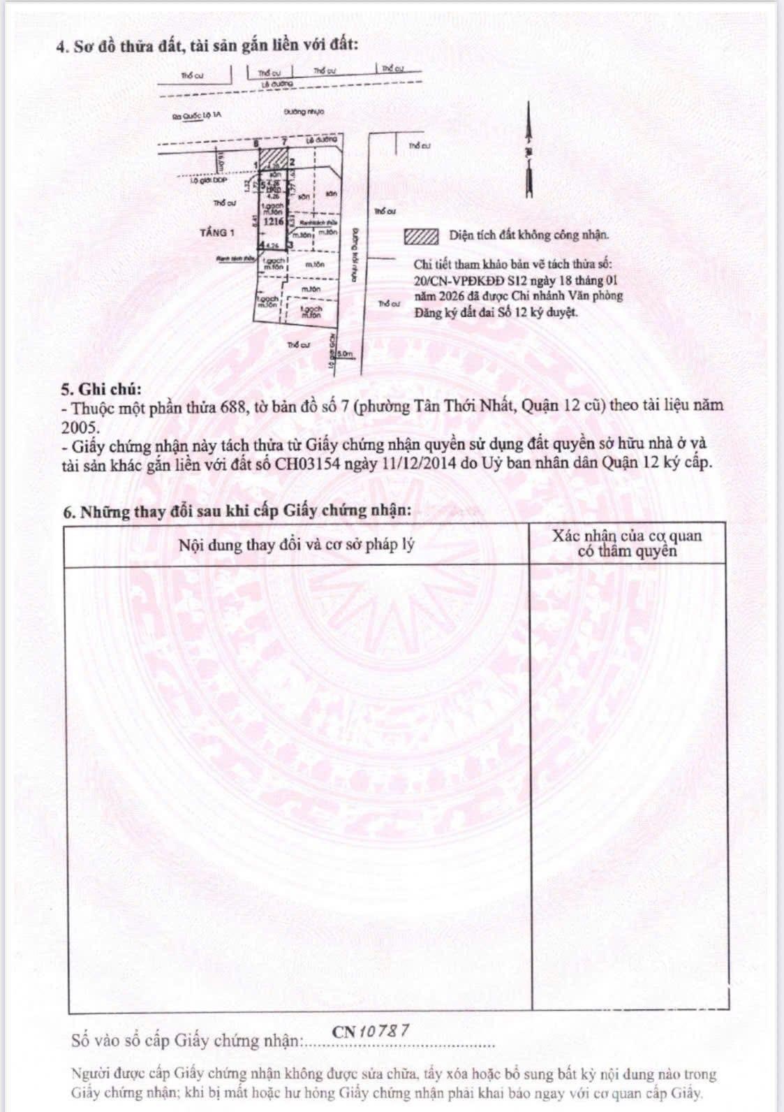 Lô đất 4.3m x 15m mặt tiền đường Tân Thới Nhất 02 giao đường Trường Chinh, Phan Văn Hớn