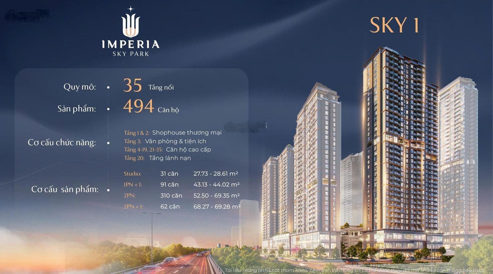 Chung cư Imperial Sky Spark gần Vinhomes Smart City