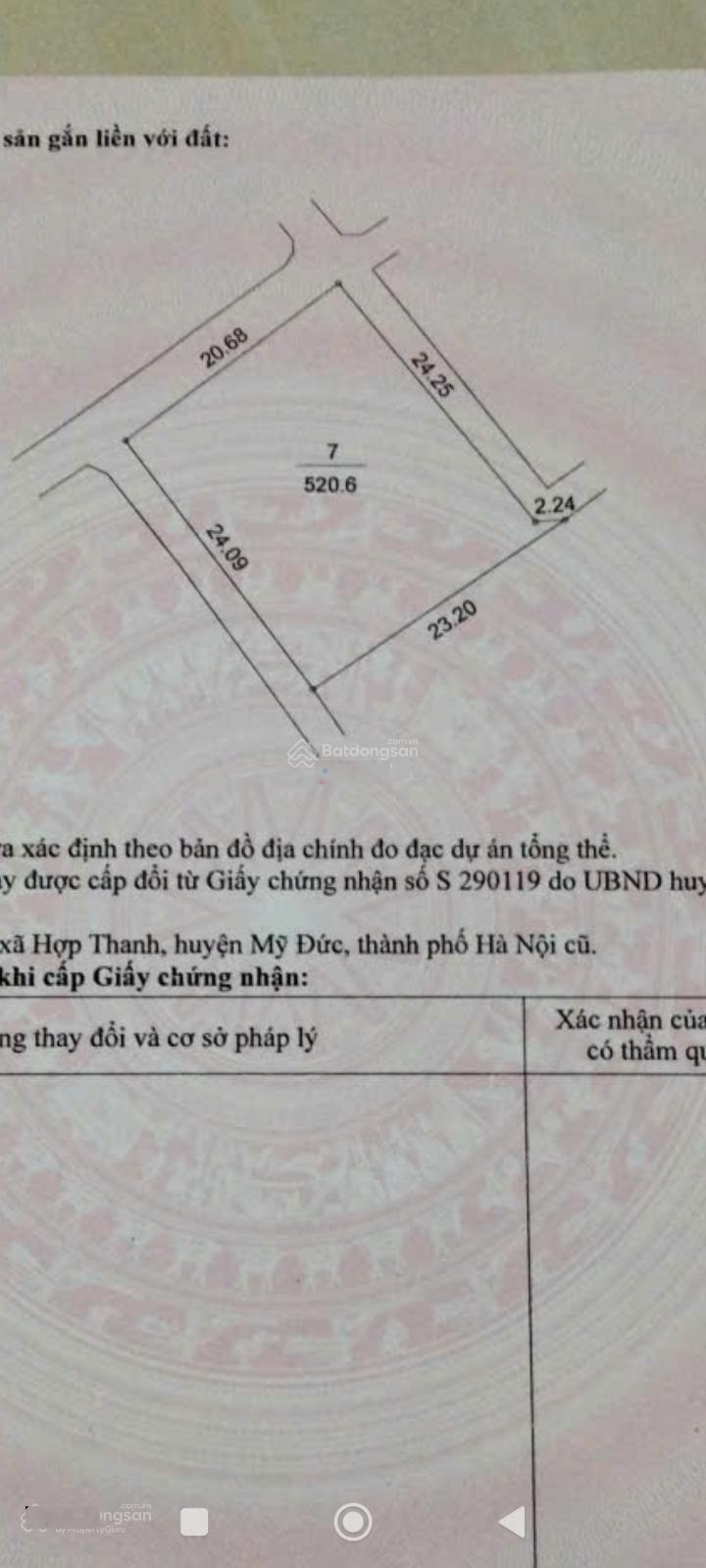 Lô góc 3 thoáng đất đẹp thôn Phú Hiền hiếm có 520m2 MT 20m có 300m2 TC