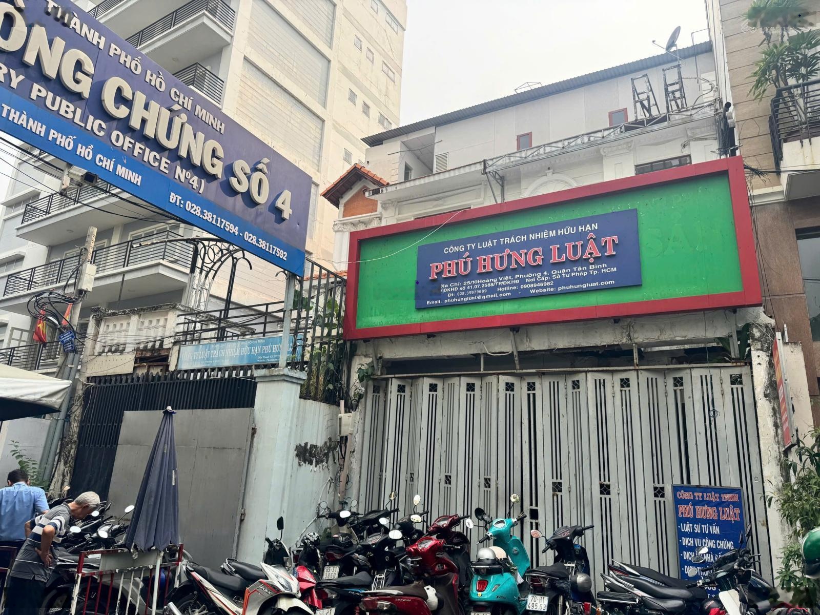 Tòa nhà giảm 2 tỷ 25/10 Hoàng Việt Tân Bình, DT 12.8m x 21.5m =267.69m2, giá 46 tỷ, thuê 100 tr