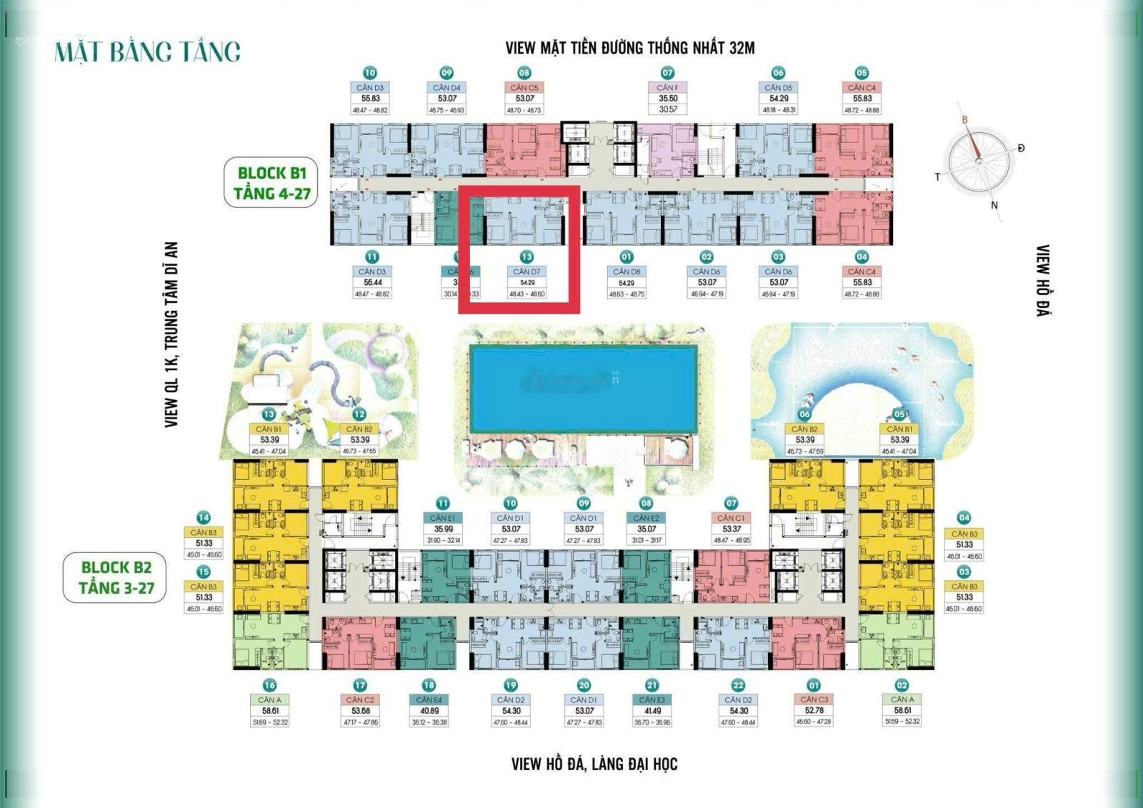 Cần bán gấp trước TẾT căn 2PN tại Tháp Emerald Bcons City, bao sang tên giá: 2.780 tỷ, HD thuê 12tr