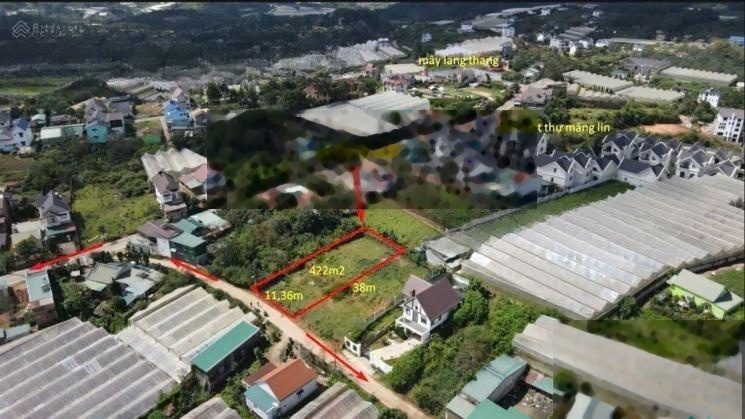 Lô đất nghỉ dưỡng Măng Lin - P7 - Đà Lạt - 422m2 đất XD - có view thoáng - gần Mây Lang Thang P7