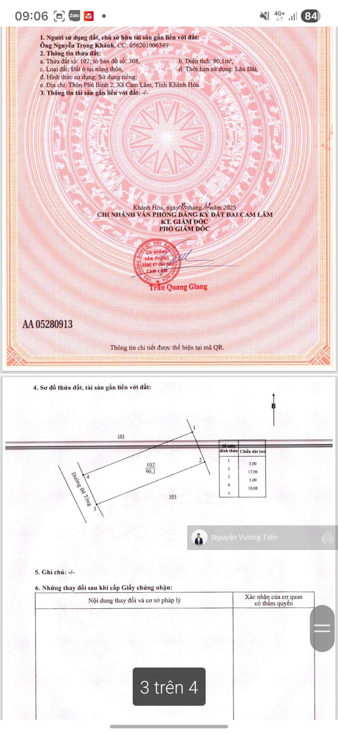 600 triệu 90m² full thổ | Cam Tân gần sân golf QL1A đường ô tô