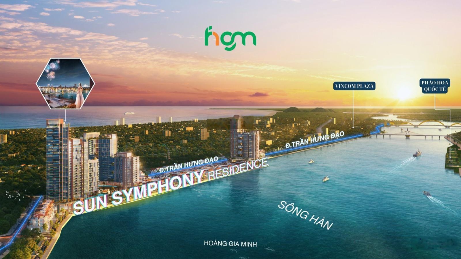 Chủ ngộp bank bán gấp căn hộ 2pn tầng cao - mặt sông Hàn - giá gốc Sun Group