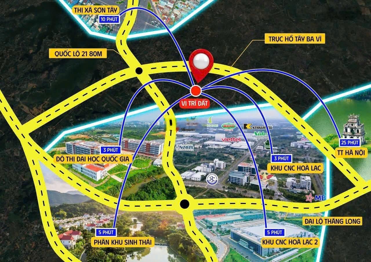 Em có rất nhiều lô đất ngay mặt đường Đồng Trạng - xã Cổ Đông - Sơn Tây, view hồ tự nhiên cực đẹp